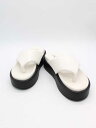 【夏SALE】★HEWN/ヒューン★プラットフォームトングサンダル/カジュアル/シンプル/モノトーン/圧底/サンダル/シューズ/靴 ホワイト×ブラック/白×黒 ...