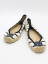 【夏SALE】★Tory Burch/トリーバーチ★ボーダーエスパドリーユ/おしゃれ/かわいい/サンダル/シューズ/靴 ホワイト/×ネイビー/白×紺 レディース...