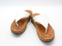 【夏SALE】★fitflop/フィットフロップ★トングサンダル/おしゃれ/シンプル/カジュアル/サンダル/シューズ/靴 ホワイト×キャメル レディース US ...