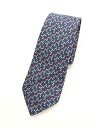 【SALE】★Dominique France/ドミニクフランス★総柄ネクタイ/ネクタイ/おしゃれ/シンプル/ビジネス/仕事/小物 ネイビー/紺 メンズ【中古】...