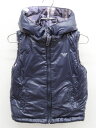 【楽天スーパーSALE!】△アルマーニベビー/Armani baby△92cm(24M) リバーシブル中綿ベスト 濃紺×茶系チェック フード取外し可【中古】子供服 キッズ kids 男の子 秋冬 409032