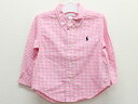 【SALE!】△ラルフローレン/Ralph Lauren△85cm(18M) 長袖シャツ ピンク系 ギンガムチェック【中古】子供服 キッズ kids ベビー服 ...