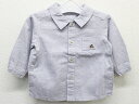 △ファミリア/familiar△70cm 長袖シャツ 茶×青系 チェック【中古】子供服 キッズ kids ベビー服 baby 男の子 春秋冬 409032 to...