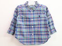 △ラルフローレン/Ralph Lauren△80cm 長袖シャツ 青系マルチ チェック【中古】子供服 キッズ kids ベビー服 baby 男の子 春秋 429...