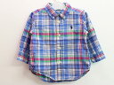 【SALE!】△ラルフローレン/Ralph Lauren△80cm 長袖シャツ 水色系 チェック 袖2way【中古】子供服 キッズ kids ベビー服 baby...