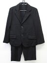【新規値下げ!】▲ベベ/BeBe▲120cm スーツ 黒 フォーマル 卒園式 入学式 結婚式 七五三 発表会 謝恩会 冠婚葬祭【中古】子供服 キッズ kids ...