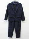 【新規値下げ!】▲ジェネレーター/GENERATOR▲110cm スーツ3点セット 濃紺 ストライプ 蝶ネクタイ付き フォーマル 卒園式 入学式 結婚式 七五三...