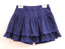 【SALE!】▲ラブアンドピースアンドマネー/Love&Peace&Money▲120cm インナーパンツ付きスカート 紺【中古】子供 キッズ kids 女の子...