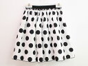 ▲イル グッフォ/IL GUFO▲126cm(8A) ギャザースカート 白×黒 ドット/水玉【中古】子供 キッズ kids 女の子 春夏 bottoms 905...