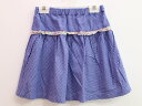【SALE!】▲ファミリア/familiar▲120cm スカート 青系 ストライプ【中古】子供 キッズ kids 女の子 春夏 bottoms 905042