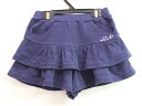 【SALE!】▲ミキハウス/mikihouse▲80cm ティアードキュロットスカート/キュロットパンツ/ショートパンツ 濃紺【中古】子供服 キッズ kidsベビー服 baby 女の子 春夏秋 bottoms 615042