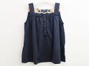 【夏SALE!】▲バーバリー/BURBERRY▲130cm キャミソール/ノースリーブ/カットソー/袖なし 濃紺【中古】子供服 キッズ kids 女の子 夏 tops 906042