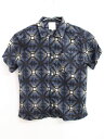 【夏SALE!】▲エンポリオアルマーニ/EMPORIO ARMANI▲142cm(10A) 半袖シャツ 黒×紺系 サステナブルコレクション '23年製【中古】子供服 キッズ kids ジュニア 男の子 夏 tops 906042