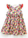 【夏SALE!】▲ファミリア/familiar▲90cm ノースリーブ/フリル袖ワンピース 赤系 花柄【中古】子供服 キッズ kids ベビー服 baby 女の...