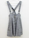 ▲メゾピアノ/mezzo piano▲140cm ジャンパースカート 黒白 グレンチェック【中古】子供服 キッズ kids ジュニア 女の子 春秋冬 onepi...