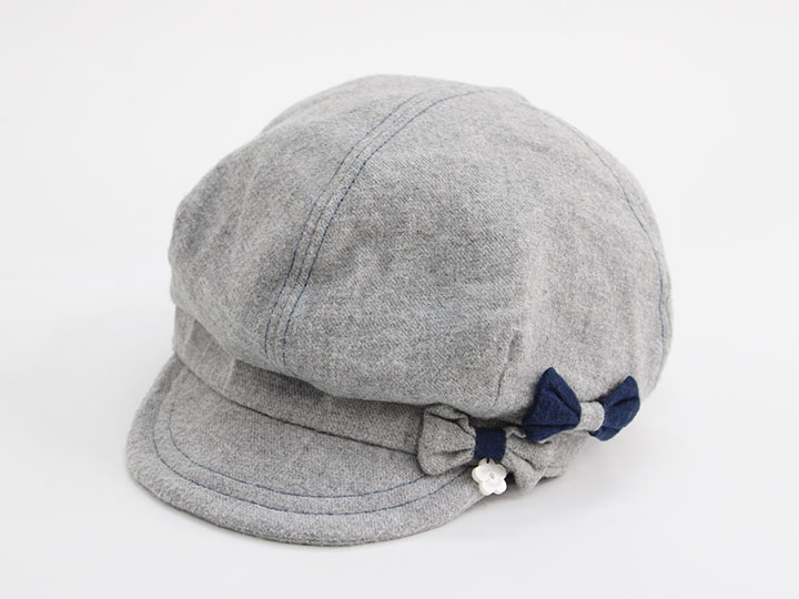 ▲ミキハウス/mikihouse▲48-50cm(S) キャスケット/帽子 グレー【中古】子供 キッズ kids ベビー baby 女..