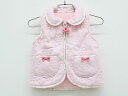 ▲メゾピアノ/mezzo piano▲75cm 中綿ベスト ピンク 裏起毛 【中古】子供服 キッズ kids ベビー服 baby 女の子 秋冬 tops otr...