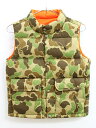 ▲ラルフローレン/Ralph Lauren▲120cm(6) リバーシブルダウンベスト カーキ系迷彩柄×オレンジ【中古】子供服 キッズ kids 男の子 秋冬 otr 010142(4)