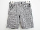 【新規値下げ!】▲タルティーヌエショコラ/Tartine et Chocolat▲120cm ショートパンツ/ハーフパンツ/半ズボン/短パン 黒白 グレンチェック フォーマル 卒業式 入学式 結婚式 発表会 七五三 冠婚葬祭【中古】子供服 キッズ kids 男の子 fml bottoms 030142(4)