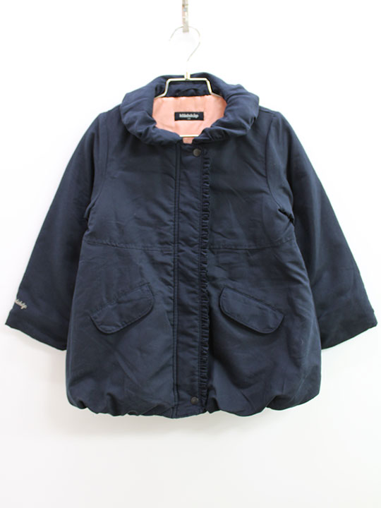 ▲クレードスコープ/kladskap▲110cm 中綿コート/アウター 濃紺【中古】子供服 キッズ kids 女の子 冬 ot..