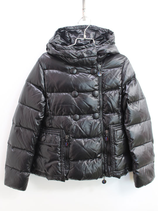 ▲モンクレール/Moncler▲128cm(8a) ダウンジャケット/ブルゾン/ジャンパー 黒 コミックタグ【中古】子供服 キッズ kids 女の子 冬 otr 821142(4)
