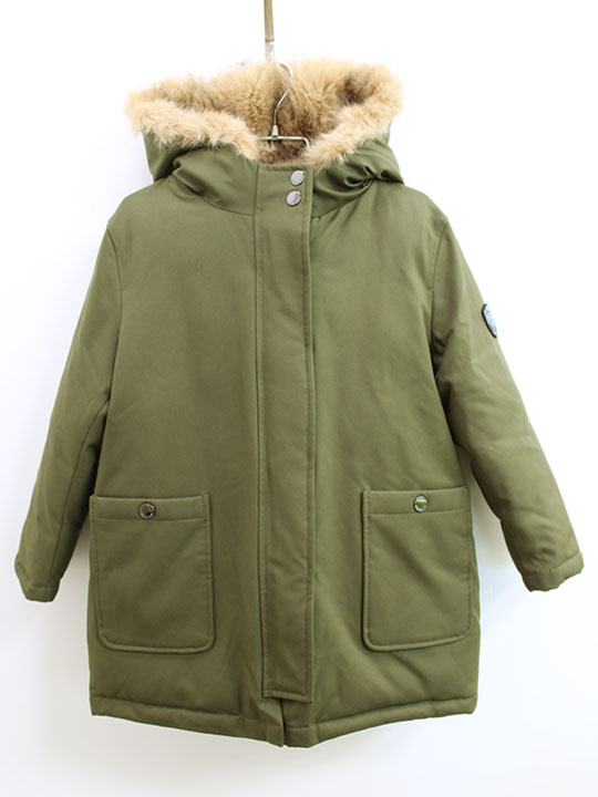 新品 未使用品▲ボンポワン/BONPOINT▲116cm(6) 中綿ジャンパー/ブルゾン/アウター カーキ 子供服 キッズ kids 女の子 冬 otr 522...