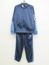 ▲アディダス/adidas▲130cm ジャージ/トレーニングウェア上下セット 紺×サックスブルー スポーツ トレーニング 練習 課外活動 部活【中古】子供服 ...