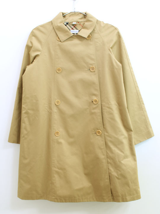 【値下げ!】現行▲バーバリー/BURBERRY▲152cm(12Y) トレンチコート/ステンカラーコート ベージュ バーバリーチェック '23年製【中古】子供服...