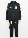 ナイキ 長袖ジャージ上下セット 130cm(XS) キッズ 男児 黒【中古】▲