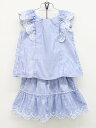 ケイトスペードニューヨーク ノースリーブブラウス&スカートセット 110cm キッズ 女児 ブルー×白【中古】【新入荷!】▲