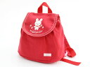 【夏SALE!】ミキハウス リュック 1L位 キッズ 女児 赤【中古】▲