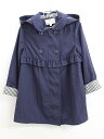 【夏SALE!】クミキョク レインコート 120cm キッズ 女児 濃紺【中古】▲
