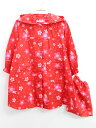 【夏SALE!】ミキハウス レインコート 100cm キッズ 女児 赤【中古】▲