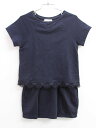クロエ 半袖ワンピース 130cm(8) キッズ 女児 濃紺【中古】【新入荷!】▲(4)