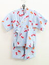 ミキハウス 甚平 100cm キッズ 女児 水色系【中古】▲