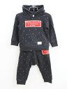 グルービーカラーズ スウェット上下セット 90cm キッズ 男児 女児 黒系【中古】【新入荷!】▲