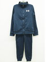 アンダーアーマー ジャージ上下セット 130cm(YSM) キッズ 男児 紺【中古】▲