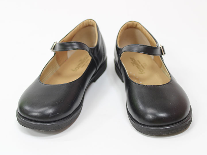 ファミリア ストラップシューズ 19cm キッズ 女児 黒【中古】▲