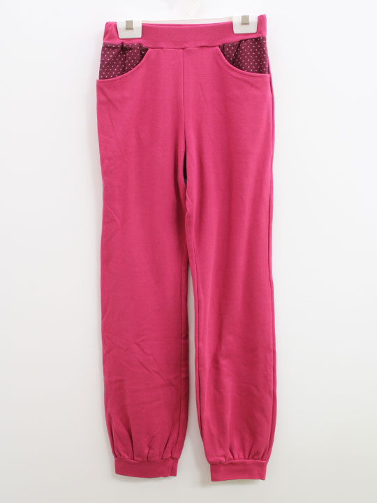 チャコット ウォームアップパンツ 140cm キッズ 女児 ワインレッド【中古】▲