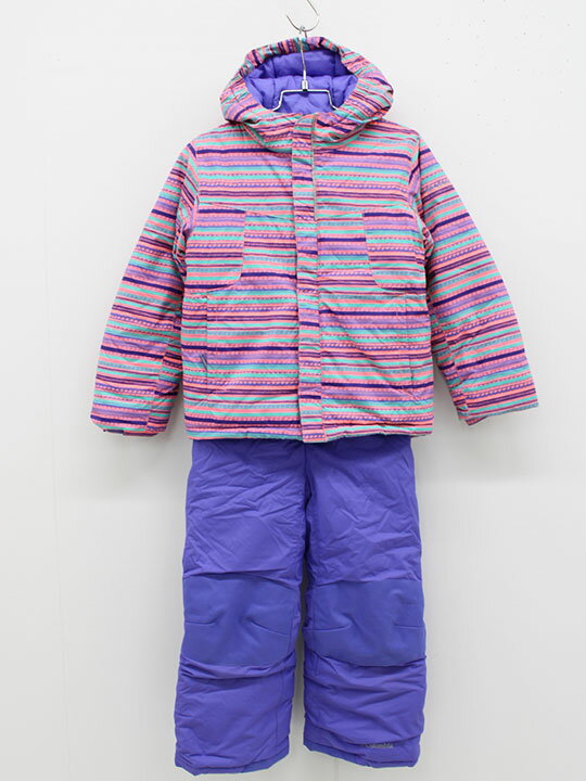 コロンビア スキーウェア 110cm(XXS) キッズ 女児 ピンク×紫系【中古】【新入荷!】▲