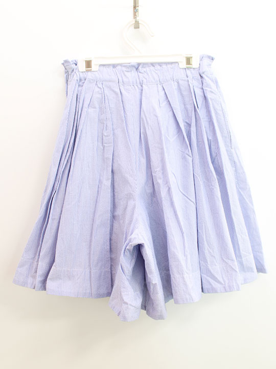 セカンズ&キッズセカンズの【SALE!】ポンポネット キュロットスカート 150cm キッズ 女児 ブルー×白【中古】▲｜アングル2