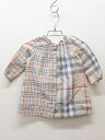 ■バーバリー/BURBERRY■80cm 長袖ワンピース ベージュ系【中古】子供 キッズ kids ベビー服 baby 女の子 春秋 409032 onepi