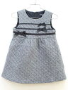 ■ベベ/BeBe■100cm ジャンパースカート グレー【中古】子供服 キッズ kids 女の子 秋冬 029032