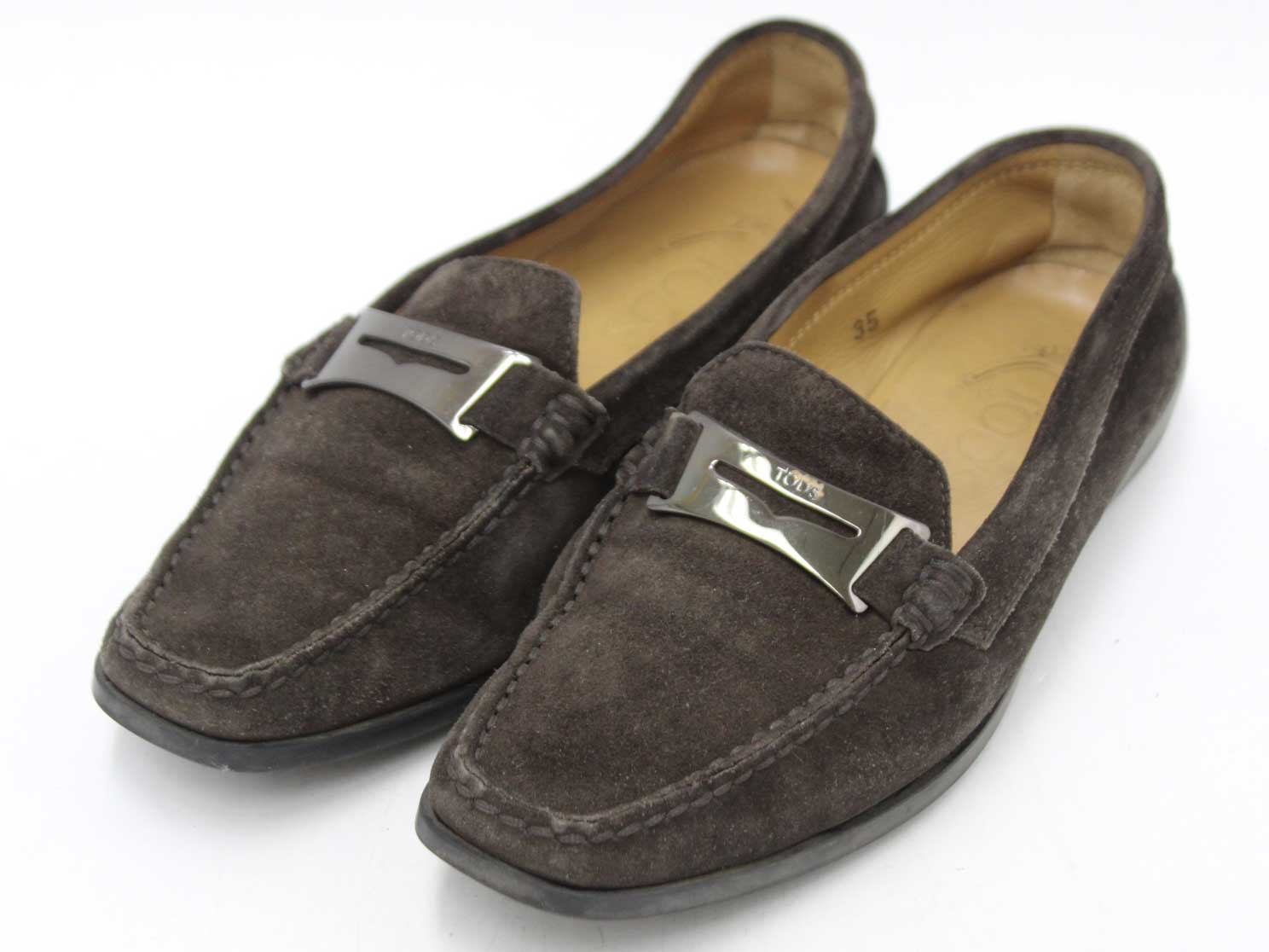 【値下げ】♪TOD'S/トッズ♪ドライビングシューズ/靴 ブラウン/茶 レディース 35【中古】春夏秋冬 020132