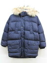 【Rakuten Fashion THE SALE!】■バーバリー/BURBERRY■152cm ダウンジャケット 紺 リアルファー チェック【中古】子供服 キッズ kids ジュニア 男の子 冬 711132 otr