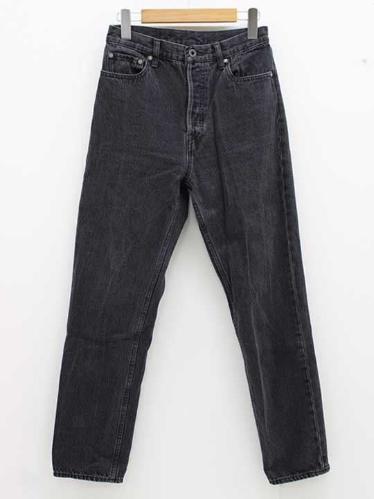 【値下げ】スピックアンドスパン 5 1/2ガーリーデニムパンツ 28 レディース ブラック【中古】 □