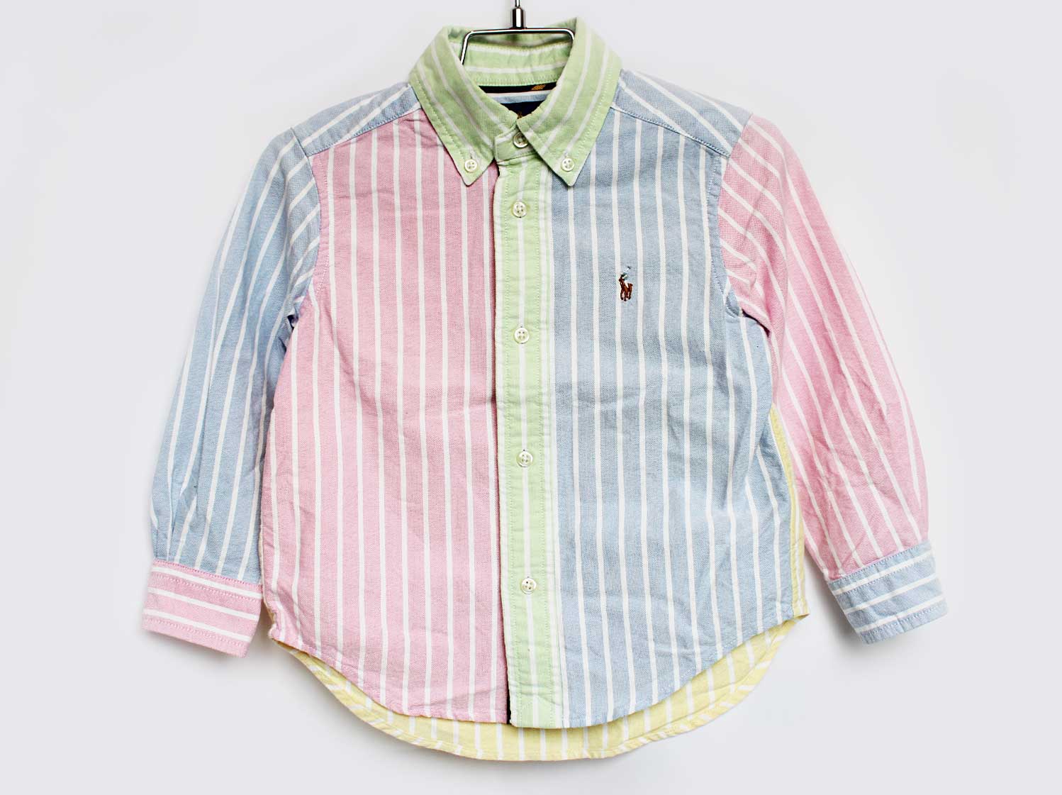 [ラルフローレン/Ralph Lauren]90cm 長袖シャツ ブルー×マルチカラー【中古】子供服 キッズ kids ベビー服 baby 男の子 春 tops 322042