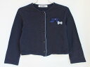 【春物 新入荷!】[ファミリア/familiar]110cm カーディガン/ボレロ 紺【中古】子供服 キッズ kids 女の子 春夏 tops 513042