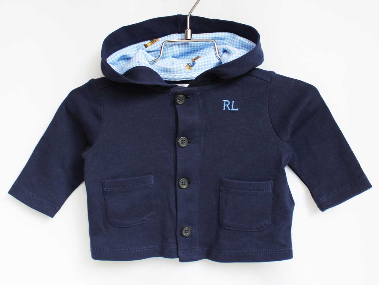 【楽天スーパーSALE!】[ラルフローレン/Ralph Lauren]60cm パーカー 紺【中古】子供服 キッズ kids ベビー服 baby 男の子 春秋 tops 503042