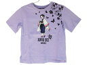 [アナスイミニ/ANNA SUI mini]150cm 半袖Tシャツ/半袖カットソー 紫 鬼滅の刃コラボ/胡蝶 しのぶ【中古】子供服 キッズ kids ジュニア 女の子 夏 tops 214042